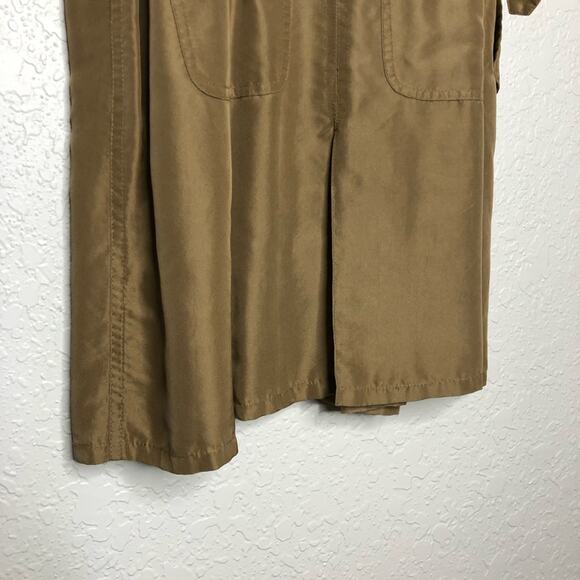 Marc by Marc Jacobs brown silk button front safari utility romper Extra Small XS - Picture 12 of 16